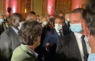 Macron tüm basının önünde gazeteciye böyle bağırdı