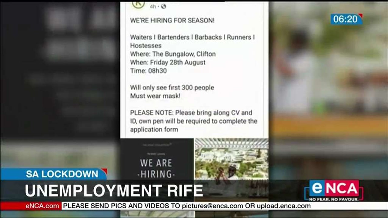 Unemployment rife