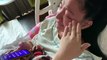 vợ Lê Dương Bảo Lâm khóc ở bênh viên khi đi sinh con