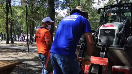 Atakum’da piknik alanlarına kent mobilyası