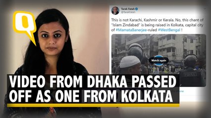 Bangladesh Rohingya Protests Shared By Tarek Fatah as Video From Kolkata