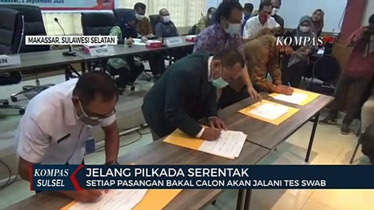 Setiap Pasangan Bakal Calon Akan Jalani Tes Swab