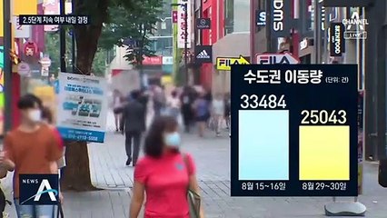 거리두기 2.5단계 중단? 계속?…방역당국 내일 결정