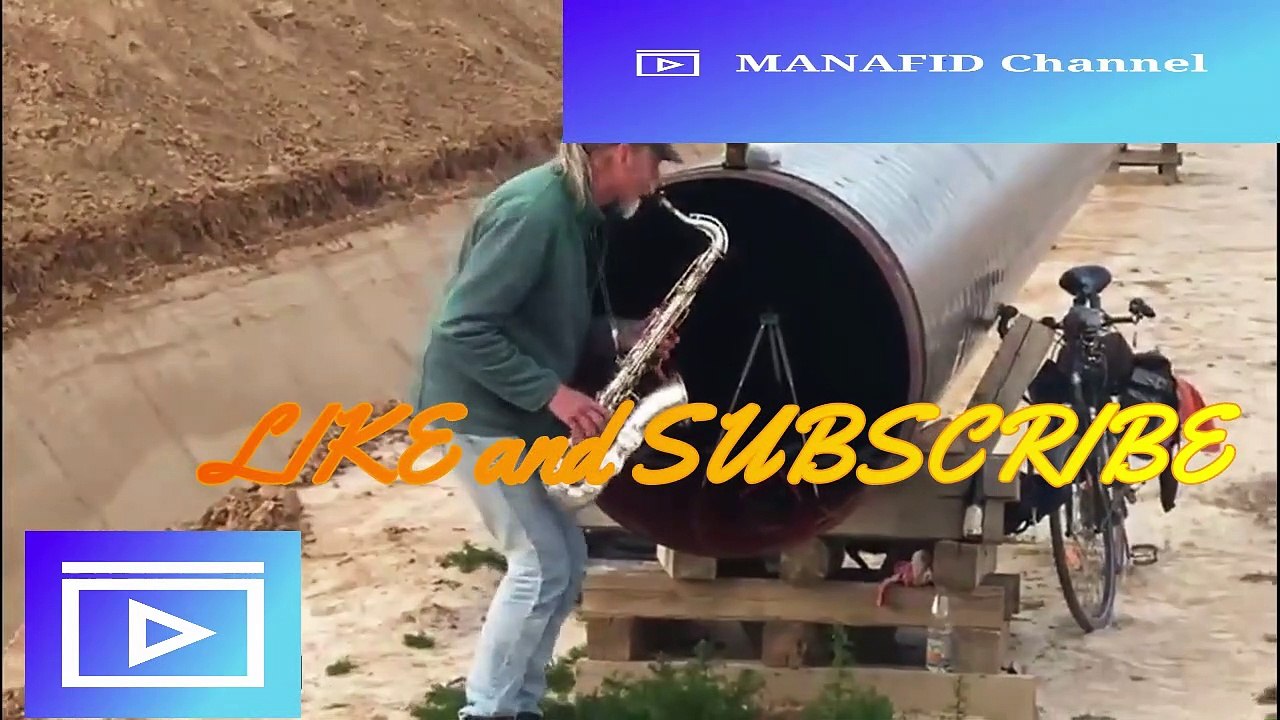 Pipelinefunk- Armin Küpper (concert) Saxophone with natural echo from pipeline saksofon  2020       #saksofon