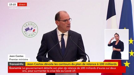 Le plan de relance ne sera pas financé par une une hausse d'impôts, assure Jean Castex