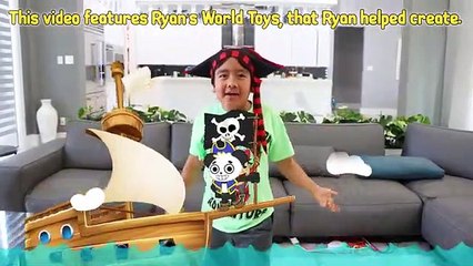 Ninja vs Pirate Ryan! Searching for the Pirate Ship with Treasures!