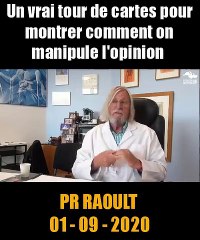 Professeur docteur Raoult fait le point sur le corana eet montre comment on peut manipuler les études scientifiques