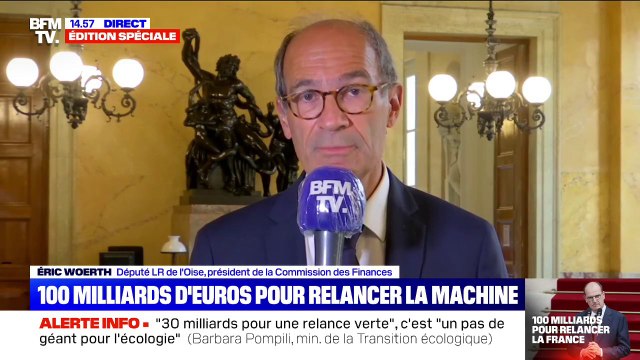 Plan de relance: Éric Woerth déplore l'absence d'une visibilité à moyen terme de l'état de nos finances publiques