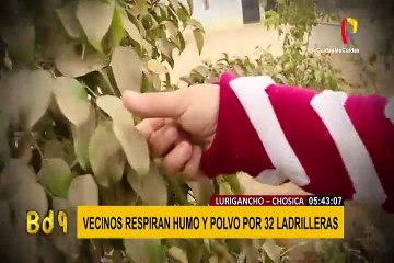 Lurigancho-Chosica: vecinos respiran humo y polvo por 32 ladrilleras que operan en la zona