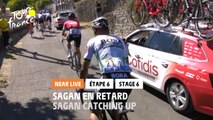 #TDF2020 - Étape 6 / Stage 6 - Sagan en retard / Sagan catching up