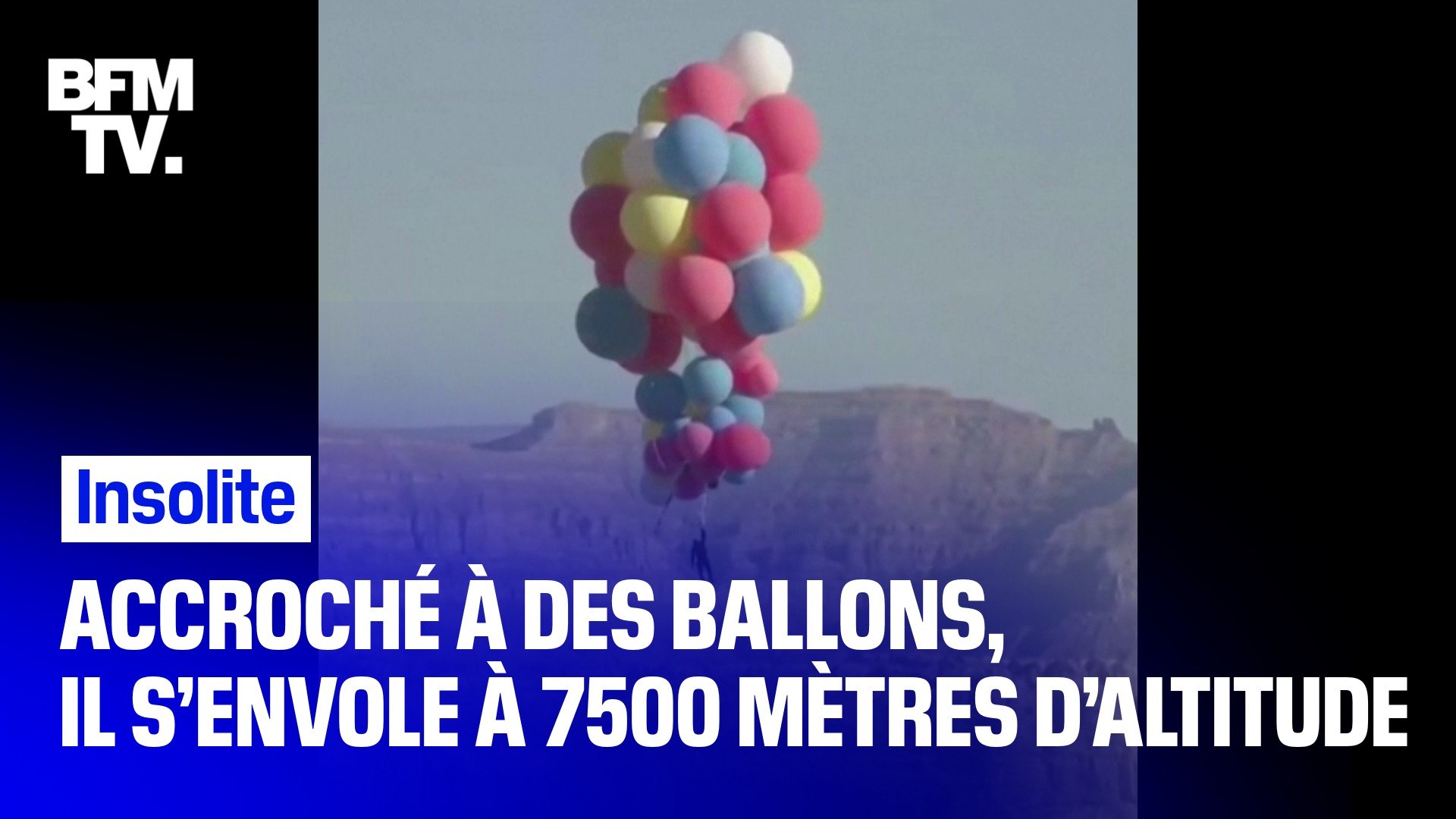 Accroché à des ballons, un célèbre magicien américain s'envole à 7500  mètres d'altitude - Vidéo Dailymotion