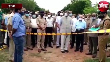विकास दुबे के साथी के एनकाउंटर साइट पर कमीशन के अध्यक्ष और सदस्य मौके पर पहुंचे
