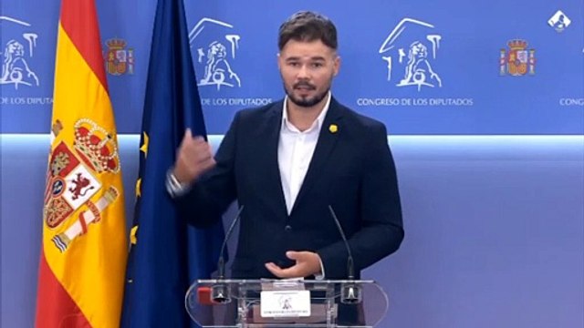 Rufián vaticina la muerte a la larga del Gobierno si pacta con Ciudadanos