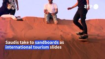 Saudis try sandboarding as domestic tourism booms