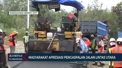 Masyarakat Manggarai Barat Apresiasi Pengaspalan Jalan Lintas Utara