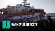El barco solidario de Banksy rescata a cientos de migrantes en el Mediterráneo