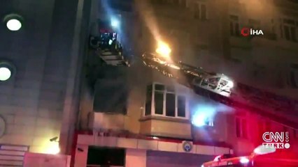 Son dakika! Beyoğlu'nda Kırgizistan Konsolosluğu binasında yangın | Video