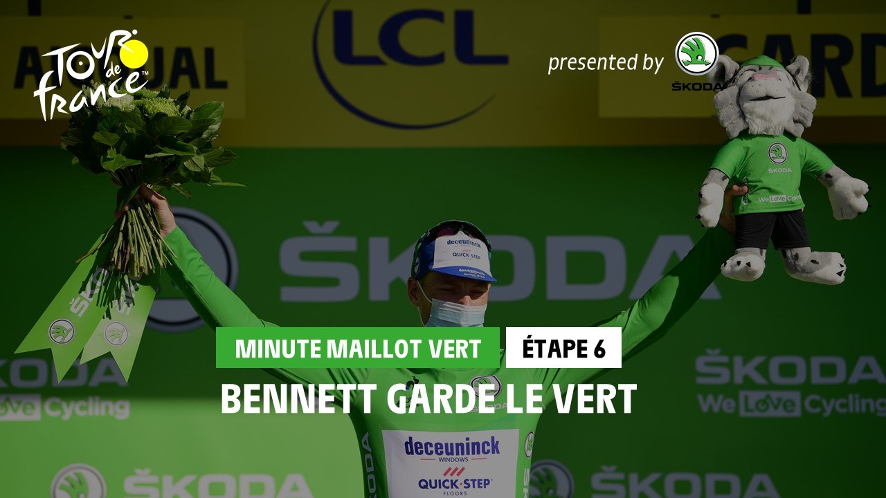#TDF2020 - Étape 6 / Stage 6 - Škoda Green Jersey Minute / Minute Maillot Vert