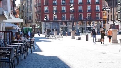 Plaza Mayor de Valladolid tras volver a la fase 1
