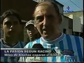 Racing llenando la cancha sin jugar 1999