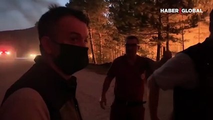Yangının genişlemesini önlemek için 'karşı ateş' yöntemine başlandı