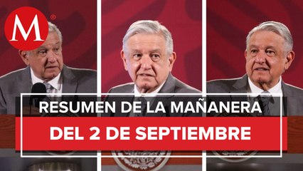 Los temas de AMLO en La Mañanera del 3 de septiembre