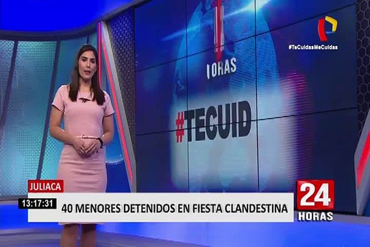 Juliaca: cerca de 40 menores son intervenidos en fiesta clandestina