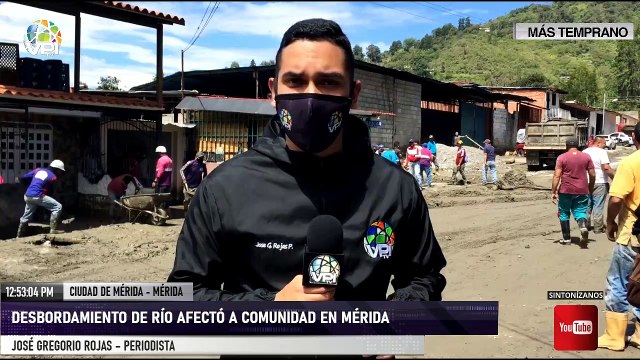 Mérida - Desbordamiento de río afectó a varios hogares - VPItv
