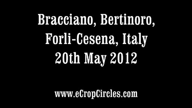 Latest crop circle report - Bracciano, Bertinoro, FC, Italy 20 May 2012 - the same day as earthquake