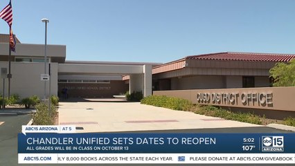 Download Video: Chandler Unified School District to transition to in-person classes starting Sept. 14