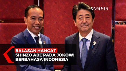Balasan Hangat Shinzo Abe pada Jokowi Berbahasa Indonesia