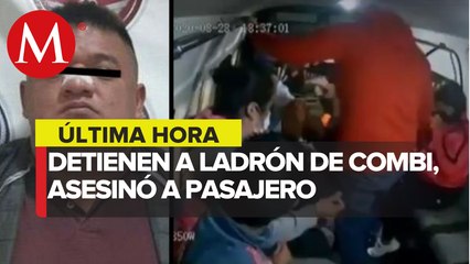 Detienen al presunto asesino de pasajero en asalto a combi en Naucalpan