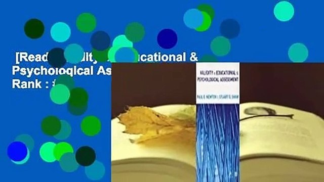 [Read] Validity in Educational & Psychological Assessment Best Sellers Rank : #1