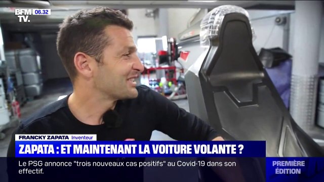 Franky Zapata nous ouvre les portes de son atelier où se cache sa voiture volante
