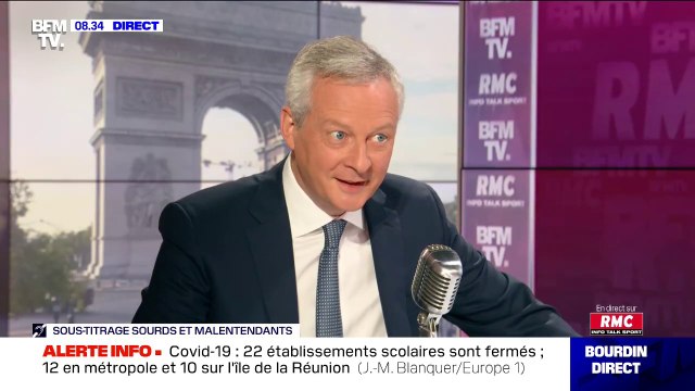 L'économie française va mieux avec des indicateurs dans la bonne direction selon Bruno Le Maire