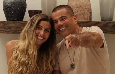 عمرو دياب على الملأ: "بحبه ورحمة أبويا" ودينا الشربيني ترقص بجنون