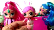LOL Dolls Pees Spits !! LOL Lil Outrageous Littles Surprise - Shimmer and Shine Toys NUM NOMS 4.1