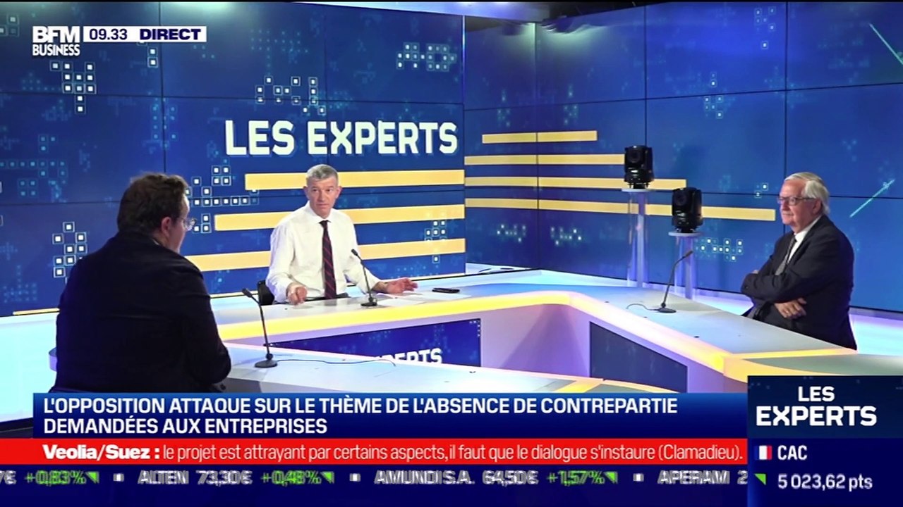 Les Experts : L'opposition attaque sur le thème de l'absence de contreparties demandées aux entreprises - 04/09