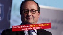 François Hollande chute sur un bateau : deux points de suture