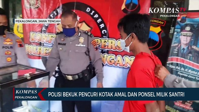 Polisi Bekuk Pelaku Pencurian Kotak Amal dan Ponsel Santri