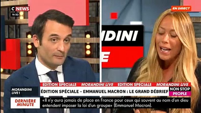 Vif accrochage entre Florian Philippot et Rose Ameziane ce matin dans Morandini Live : Vous êtes grotesque ! - VIDEO