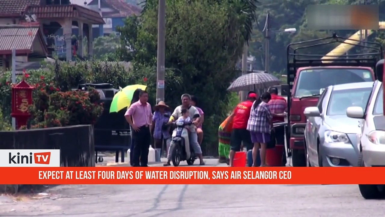 At least four days before water supply resumes, says Air Selangor