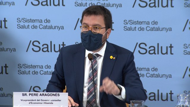 Aragonès cree que sería bueno que sede de CaixaBank volviera a Cataluña