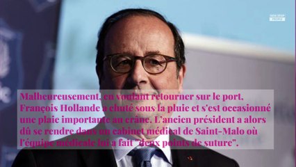 François Hollande blessé à la tête : Julie Gayet ironise sur sa chute