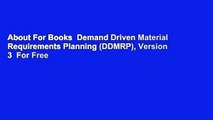 About For Books  Demand Driven Material Requirements Planning (DDMRP), Version 3  For Free