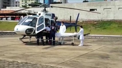 Homem que teve ataque cardíaco em Toledo é transferido de helicóptero a Cascavel