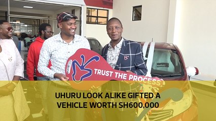 Uhuru lookalike gifted a car worth Sh600,000