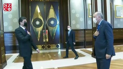 Erdoğan, IKBY Başkanı Barzani'yi kabul etti