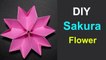 Sakura Flower DIY | How to Make Sakura Flower | DIY Sakura Paper Flower | Origami Sakura Flower