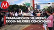 Trabajadores del Metro exigen mejores condiciones laborales y aumento de sueldo